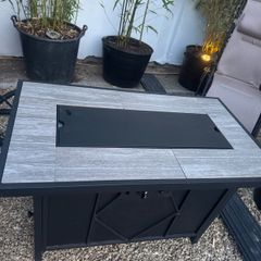 garden gas fire/table