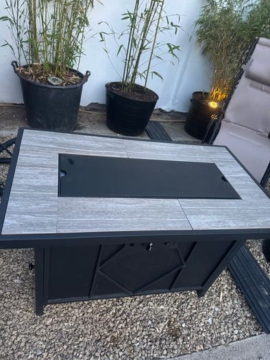 garden gas fire/table