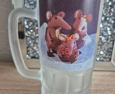 Vintage Clangers Frosted Glass Tankard / Mug (Downpace Ltd)