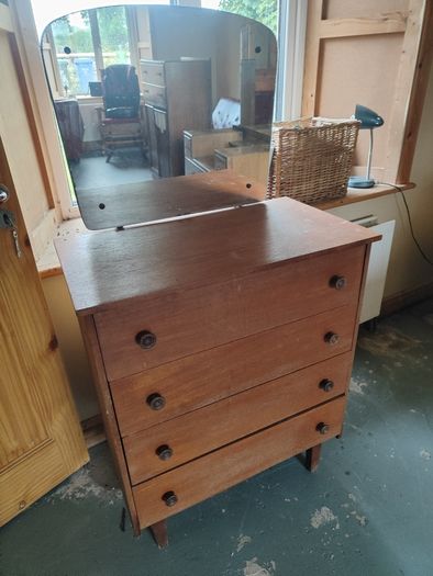Vintage Teak dressing chest