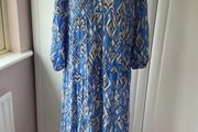 dress Zara oversized tiered dress with grandfather collar small Zara