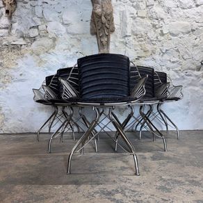 Mid Century Modern 6 Wire Chair by Overgaard & Dyrmand - Denmark