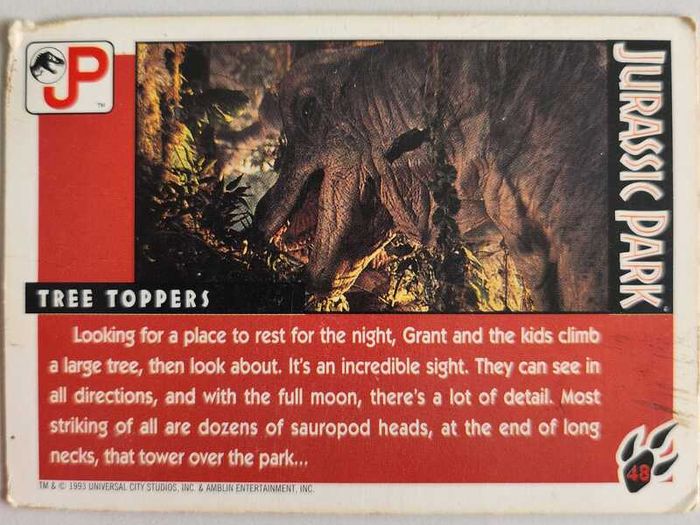 Jurassic Park cards