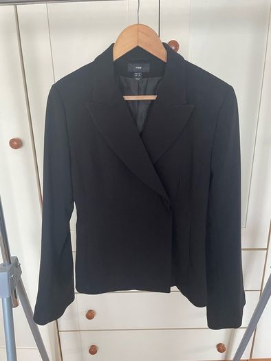 H&M black women's blazer size eur 40, 12 Uk