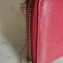 Authentic Vintage Dolce and Gabbana Leather Red wallet. Image 3