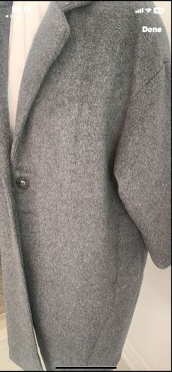 coat Bnwt charcoal size 10/12