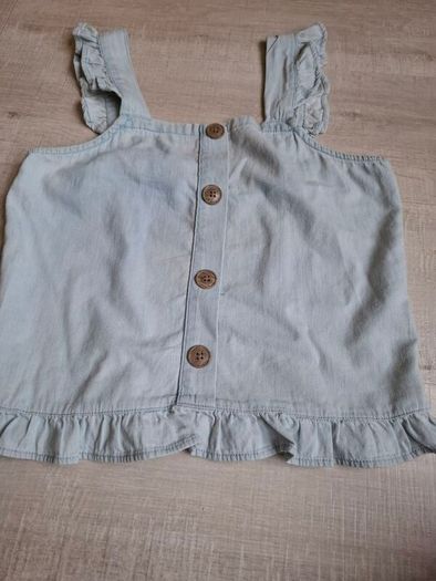 New Girls denim top size 13-14 years