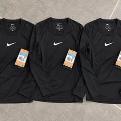 Lot of 3 black long-sleeve Nike Dri FIT base layers