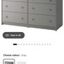 IKEA Hauga Chest of 6 Drawers Grey Image 8