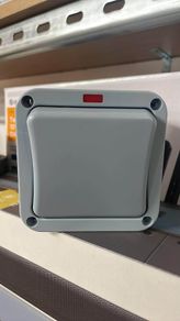 1 Gang Outdoor Light Switch IP66 with Neon