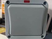 1 Gang Outdoor Light Switch IP66 with Neon