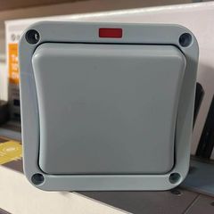 1 Gang Outdoor Light Switch IP66 with Neon