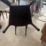 Set of six vintage carved harp back dining chairs Image 2
