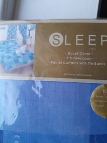 King size duvet cover and curtains