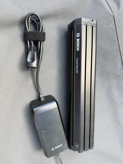 Bosch PowerTube 500 electric bike battery and charger
