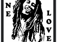 main image for ad BOB MARLEY ONE LOVE Classic Semi-Glossy Paper Wooden Framed Poster
