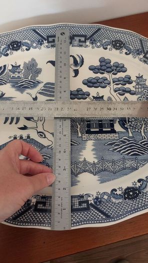 Beautiful Large Willow Pattern Turkey Platter, Made in Japan, Would Hold a Whopper Turkey!