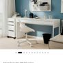 Ikea Micke Desk White, 2 Drawer Image 3
