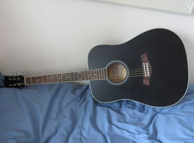 Black Sheffield 41" Western Guitar