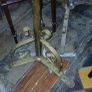 antique brass oil lamp stand Image 4