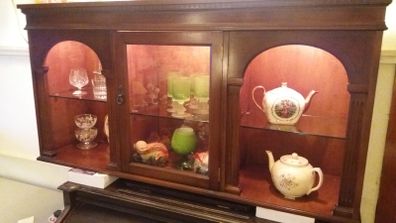 Top Half of Mahogany Display Unit