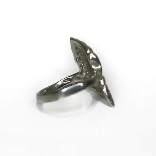 Sterling Silver Leaf Ring (925)