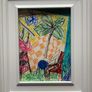 Original art framed original art Acrylic painting drawing framed holiday feel art Irish art Image 2
