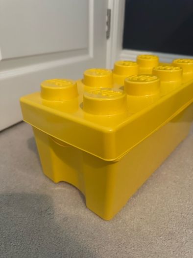 Lego yellow storage box