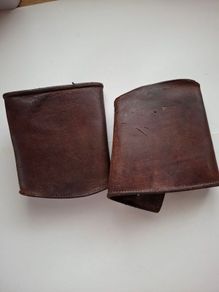 IRISH ARMY officer  Short Leather & bucket Spats Numbered Could Be 1946  ?
