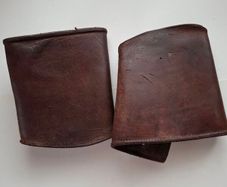 IRISH ARMY officer  Short Leather & bucket Spats Numbered Could Be 1946  ?