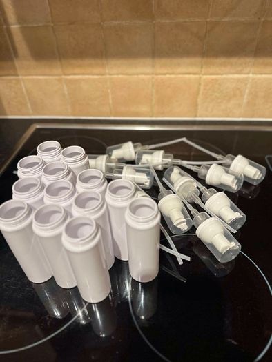 13x container 80ml with pump, empty cosmetic bottle, dispenser