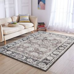 Traditional Area Rugs 60x110 cm Harmony Cashmere Style Soft Short Pile Vintage Rug - Carpet for Dining Room Easy To Clean