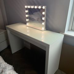 IKEA malm vanity / dressing table with mirror