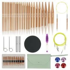 Brand New Interchangeable Circular Knitting Needle Set 13 Pairs