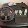 Logitech G920 Driving Force Racing Wheel & Pedals Like New Image 7
