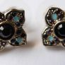 Vintage PAST TIMES Gold-Plated Earrings, Vintage 1980s Image 8