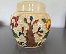 Vintage Tony Wood Studio Pottery Jar With Lid