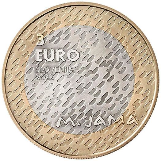 Slovenia 3 Euro Commemorative Coin 2022 - Matija Jama . Proof. (In capsule)