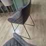 Charcoal diamomd counter stools Image 4