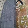 Black hard plastic garden or pargola table Image 3