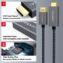 iVANKY 2M DisplayPort (Male) to HDMI (Male) 1080P Gold-Plated/Nylon-Braided Cable (Brand New/Warranty) Image 3