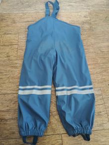 Lupilu Blue Waterproof Fleece-Lined Rain Dungarees