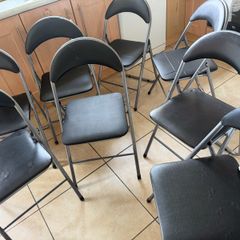 8 foldable chairs