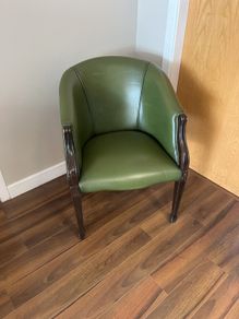 2 leather armchairs