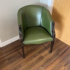 2 leather armchairs