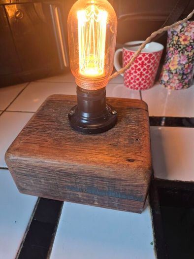 Vintage style handmade industrial lamp