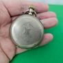 Antique Silver Late 1800s Swiss Made Pocket watch Working Image 5