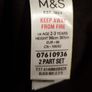 BNWT M&S 2 piece Cotton Corduroy Pinafore girl (2-3 Yrs) Image 3