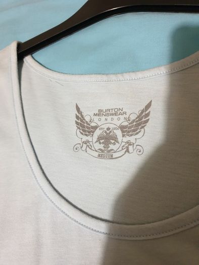 burton light blue grey small medium tank top