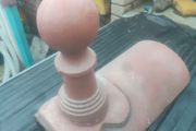 decorative ridge tile with ball finial